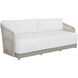 Allariz Greige / Stinson White Outdoor Sofa